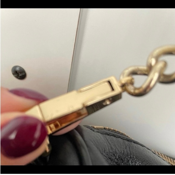 Rebecca Minkoff Black Leather Crossbody Bag with Gold Hardware small/medium - Picture 6 of 7